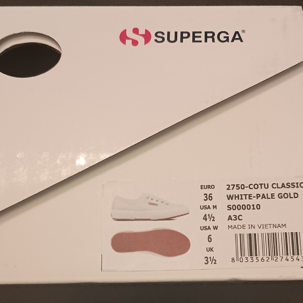 Superga White Lace-Up Sneakers - Picture 4 of 4